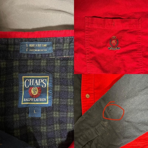 Chaps x Ralph Lauren Colorblock Button Down - Picture 4 of 4